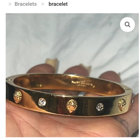 Kurt Geiger Nwt Crystal Eagle Head Bangle Bracelet Retail $78 - Picture 4 of 10